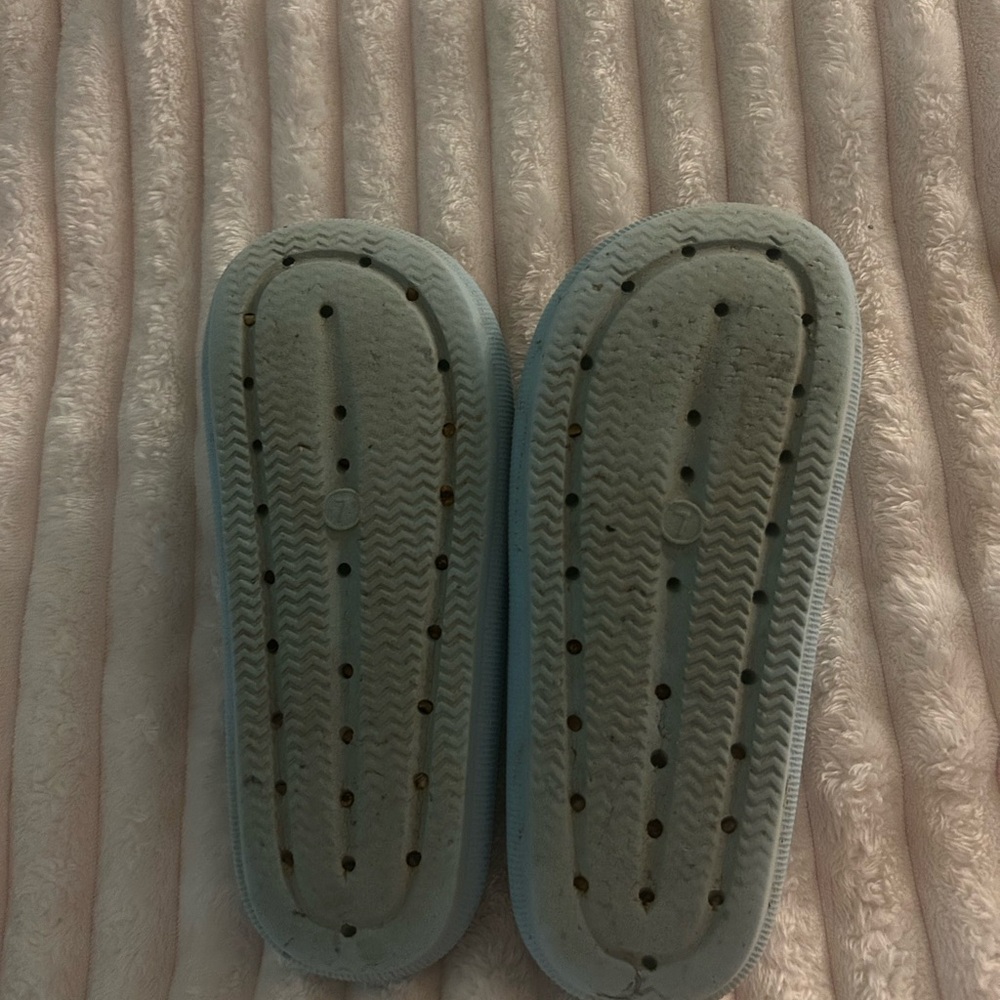 Light Blue Slide Sandals - Picture 2 of 2